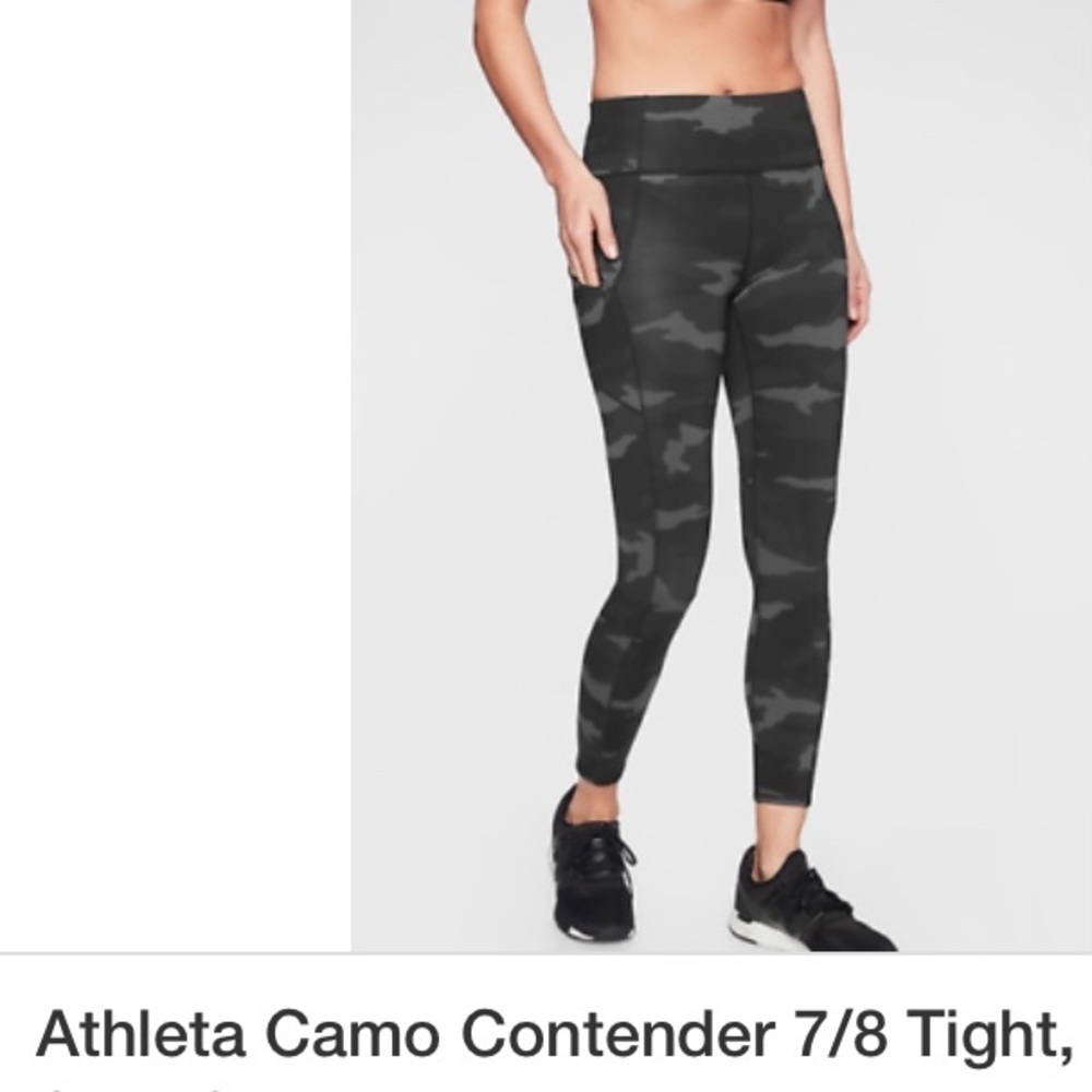 Athleta Camo Contender 7/8th tight